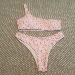Floral shein bikini set